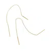 Adornia 14k Plated Threader Earrings In Yellow