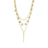 Adornia 14k Plated Chain Necklace Set In Gold
