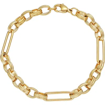 Adornia Tarnish Resistant 18k Gold Plated Chain Bracelet