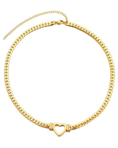 Adornia Tarnish Resistant 18k Gold Plated Flat Curb Chain