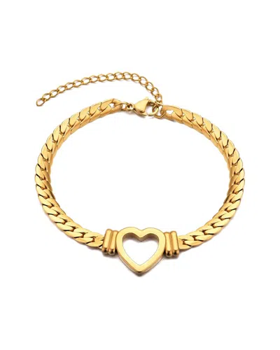 Adornia Tarnish Resistant 18k Gold Plated Flat Curb Chain