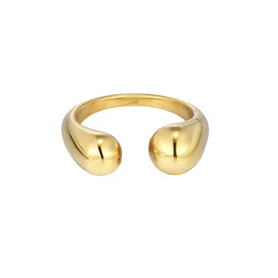 Adornia Tarnish Resistant 18k Gold Plated Hug Ring