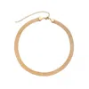 Adornia Tarnish Resistant 18k Gold Plated Mesh Chain Necklace In Gold