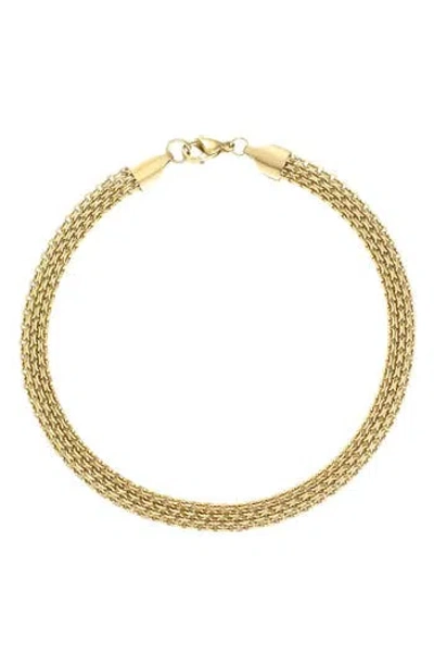 Adornia Tarnish Resistant 18k Gold Plated Multichain Anklet