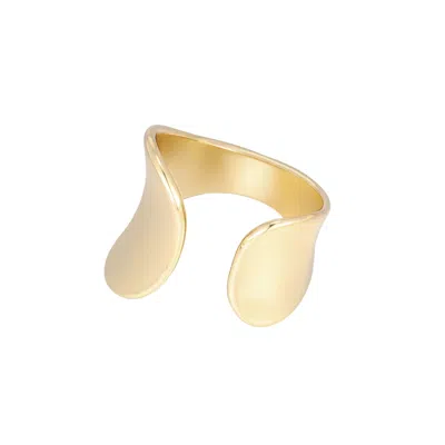 Adornia Tarnish Resistant 18k Gold Plated Split Statement Ring
