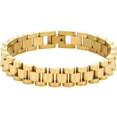 Adornia Tarnish Resistant 18k Gold Plated Watch-link Bracelet