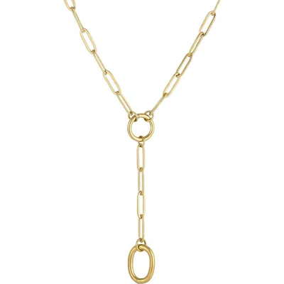 Adornia Tarnish Resistant 18k Gold Plated Y-necklace