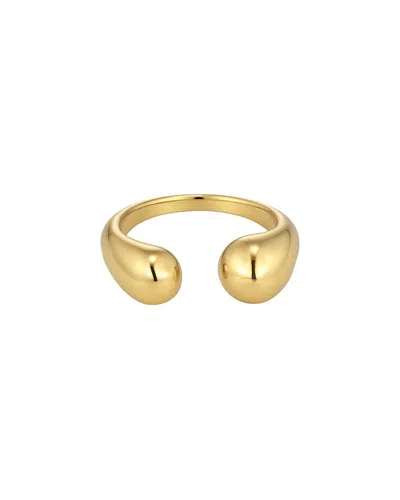 Adornia Tarnish Resistant 18k Plated Hug Ring In Gold