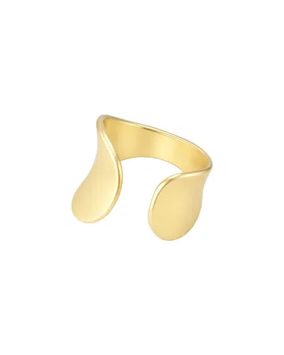 Adornia Tarnish Resistant 18k Plated Split Statement Ring In Gold