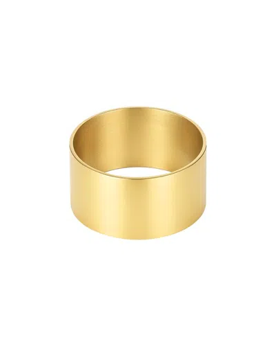 Adornia Tarnish Resistant 18k Plated Tall Band In Gold