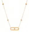Adornia Tarnish Resistant 18k Gold Plated Bar Necklace
