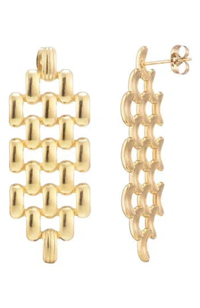 Adornia Tarnish Resistant Chandelier Earrings In Gold