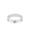 Adornia Tarnish Resistant Silver Plated Pave Eternity Band Ring In Silver
