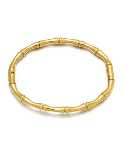 Adornia Tarnish Resistant Gold Invisble Clasp Cuff Bracelet
