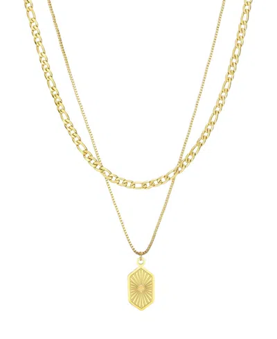 Adornia Tarnish Resistant Gold Set Of 2 Necklace