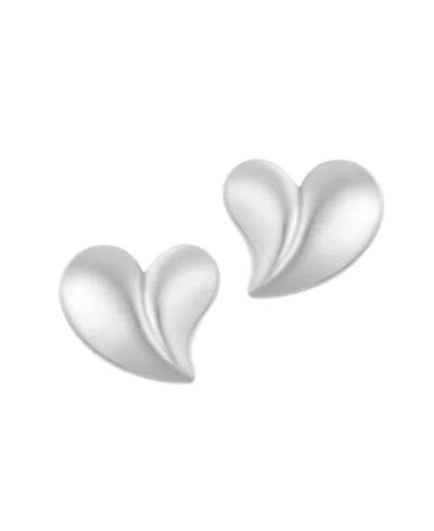 ADORNIA TARNISH RESISTANT OVERSIZED PUFFY HEART EARRINGS