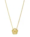 Adornia Tarnish Resistant Silver 5-leaf Clover Pendant Necklace In Silver