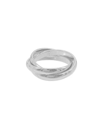 Adornia Tarnish Resistant Silver Plated Interlocking Rings