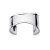 Adornia Tarnish Resistant Silver Plated Tall Curve Cuff In Metallic