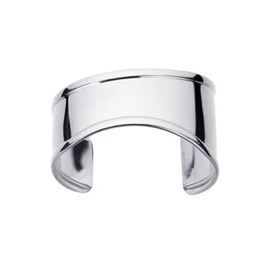 ADORNIA TARNISH RESISTANT SILVER PLATED TALL CURVE CUFF