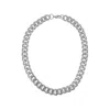 Adornia Water Resistant 14k Gold Plated Curb Chain Necklace In Silver