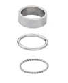 Adornia Tarnish Resistant Silver Ring Set In Silver