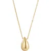 Adornia 14k Plated Teardrop Necklace In Gold
