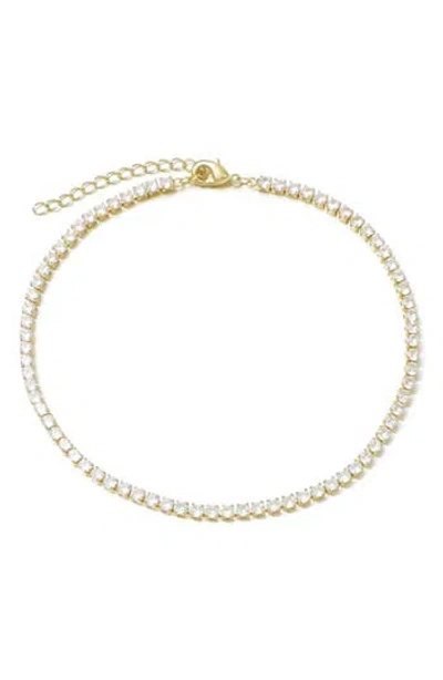 Adornia Tennis Anklet In Gold