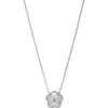 Adornia Tarnish Resistant Silver Five-leaf Clover Pendant Necklace