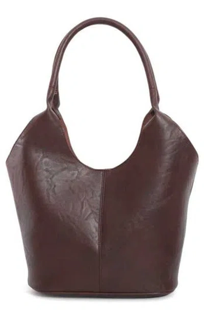 Adornia Top Handle Hobo Bag In Brown
