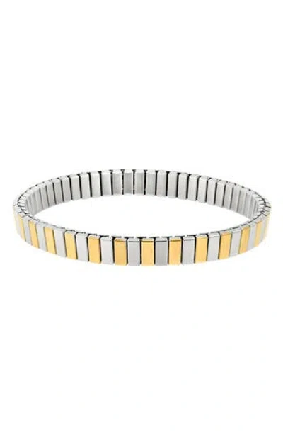 Adornia Two-tone Stretch Bracelet In Multi