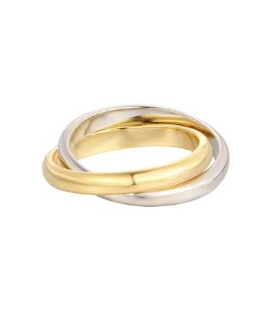 Adornia Women's Cubic Zirconia Two-tone Rolling Ring In Gold