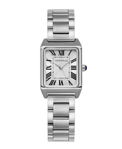 Adornia Women's Silver Berlin White Face Watch In Metallic
