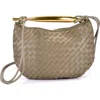 Adornia Woven Convertible Crossbody Bag In Brown
