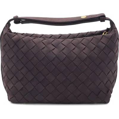Adornia Woven Crescent Bag In Brown