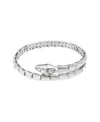 Adornia Snake Wrap Cuff In Silver
