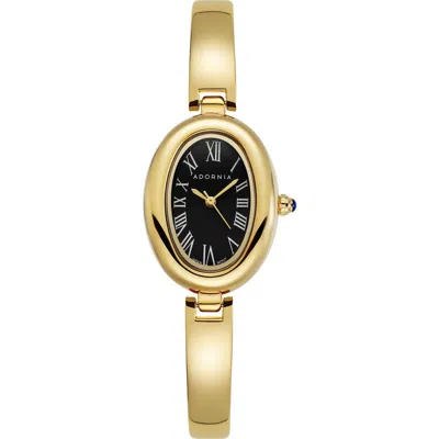 Adornia York Bracelet Watch, 32mm X 20mm In Gold/ Black
