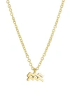 Adornia Zodiac Sign Pendant Necklace In Gold