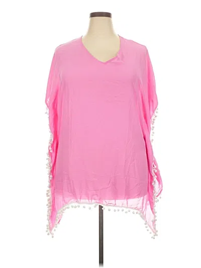 Pre-owned Adreamly Poncho In Pink