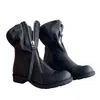 Adrenaline Fashion Handcrafted Women's Black Leather Ankle Boots – Genuine Leather Designer Handmade Boots In Black