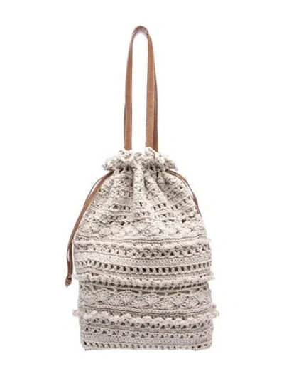 Pre-owned Adriana Castro Bucket Bag In Neutral