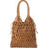 Adriana Castro La Red Mesh Bag In Leather In Brown