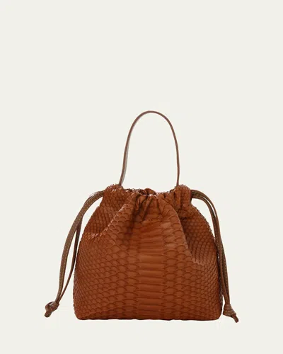 Adriana Castro La Rossy Mini Python Minaudiere Bag