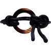 Adriana Castro Le Knot Leather Belt In Black