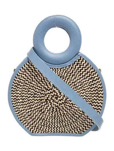 Pre-owned Adriana Castro Straw Top Handle Bag In Neutral