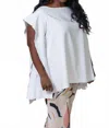 Adriana Contreras Blouse With Flowy Side - Plus Size In White