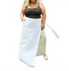 Adriana Contreras Linen Maxi Skirt - Plus In Crude And White In Multi