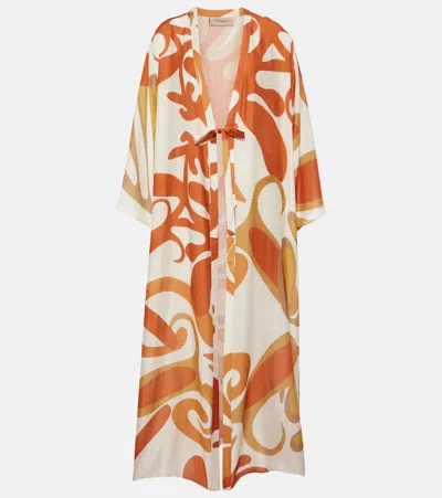 Adriana Degreas Algae Printed Beach Cover-up In Multicoloured