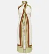 Adriana Degreas Arisaema Halterneck Top In White