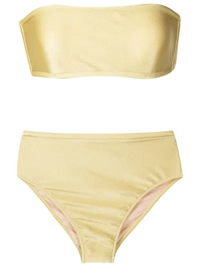 Adriana Degreas Asa Delta Bandeau-bikini In Green